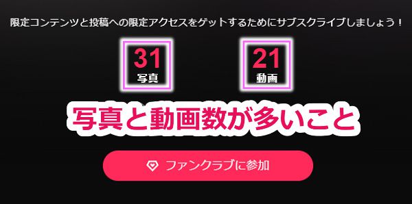 Stripchatのファンクラブの入会で失敗しないコツ|写真と動画数が多いこと